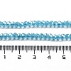 Electroplate Transparent Glass Beads Strands EGLA-A035-T3mm-A08-4