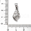 304 Stainless Steel Pendants STAS-G066-26P-3
