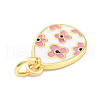 Rack Plating Brass Enamel Charms KK-M293-37G-02-2