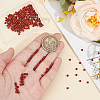 Olycraft 2 Strads Natural Red Jasper Round Beads Strands G-OC0005-70-3