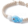 3Pcs Adjustable Handmade Porcelain Beads Braided Bead Bracelets for Children BJEW-JB11969-4