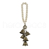Natural Wood Beads Door Hanging HJEW-JM03358-02-2