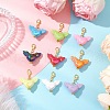 Heart & Wing Opaque Acrylic Pendant Decorations HJEW-JM03301-1