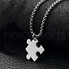 201 Stainless Steel Pendant Box Chain Necklaces FS-WG816E6-03-1