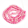 Transparent Baking Painted Glass Beads Strands DGLA-N009-8mm-01-3
