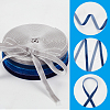 ARRICRAFT 4 Rolls 4 Colors Single Face Velvet Ribbons SRIB-AR0001-18-3