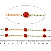 Brass Enamel Flat Round Link Chains CHS-H112-08G-3