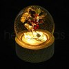 LED Glass Crystal Ball Ornament DJEW-E011-01A-1