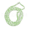 Frosted Crackle Glass Beads Strands X1-GLAA-U001-4mm-M09-3