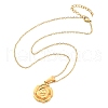 304 Stainless Steel Rose Pendant Necklaces for Women NJEW-S439-01A-G-4