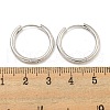 Brass Hoop Earrings EJEW-L211-08F-P-3