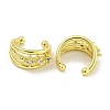 Brass Micro Pave Cubic Zirconia Cuff Earrings EJEW-C104-035G-2