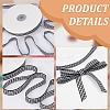 Nylon Tartan Printed Ribbon OCOR-WH0097-70B-5