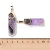 Natural Amethyst Big Pendants G-B066-01G-02-3