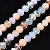 Electroplate Glass Beads Strands X-EGLA-T020-12E-1