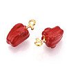 Alloy Enamel Pendants ENAM-N062-05A-G-2