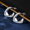304 Stainless Steel Stud Earrings EJEW-A125-35S-3