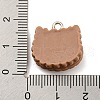 Cookies Theme Imitation Food Resin Pendants RESI-B021-02A-02-3