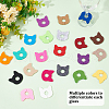 BENECREAT 24Pcs 24 Colors Felt Wine Glass Charms AJEW-BC0004-22-4