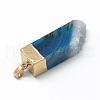 Natural Druzy Agate Pendants G-Q494-18-3
