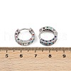 Brass Micro Pave Colorful Cubic Zirconia Hoop Earrings EJEW-S277-09P-B-5