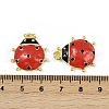 Brass Enamel Pendants KK-H072-03G-3