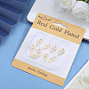Beebeecraft 10Pcs Brass Micro Pave Cubic Zirconia Pendants KK-BBC0015-25-6