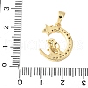 Brass Micro Pave Cubic Zirconia Pendants KK-D357-09B-G-3