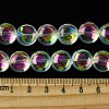 Transparent Electroplate Glass Beads Strands EGLA-K061-05A-01-4