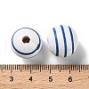 Printed Wood European Beads WOOD-Z002-07E-3