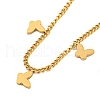 304 Stainless Steel Cable Chain Necklaces NJEW-P311-03C-G-2
