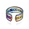 Curb Chain Shape Cuff Rings RJEW-N038-012-3