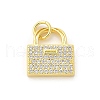 Brass Micro Pave Cubic Zirconia Pendants KK-S511-24G-1