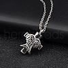 Cross and Wings Urn Ashes Pendant Necklaces BOTT-PW0001-027AS-2