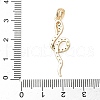 Brass Micro Pave Cubic Zirconia Pendants KK-Q037-01B-G-3