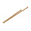 Brass Tassel Box Chain Big Pendants KK-G510-13G-2