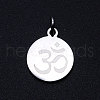 Chakra 201 Stainless Steel Charms STAS-T049-T680-1-1