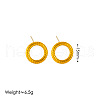 Ring 304 Stainless Steel Stud Earrings FS-WGB56F0-05-1