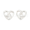 S999 Fine Silver Stud Earrings for Women EJEW-Q031-02S-A-2