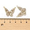 Brass Micro Pave Cubic Zirconia Pendants KK-K355-31G-3