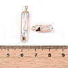 Electroplated Natural Keshi Pearl Pendants PEAR-S012-83-3