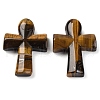 Natural Tiger Eye Pendants G-B122-02N-1