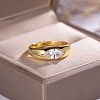 925 Sterling Silver Pave Cubic Zirconia Finger Rings for Women KW2493-3-1