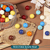 Beadthoven 100Pcs 10 Colors  Opaque Acrylic Beads MACR-BT0001-05-5