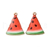 Alloy Enamel Pendants FIND-O003-09B-G-1