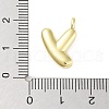 Rack Plating Brass Balloon Letter Pendants KK-C050-01G-Y-3