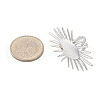 Anti-Tarnish 304 Stainless Steel Sun Open Cuff Rings RJEW-M047-02P-3