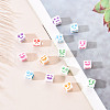Craft White Acrylic Beads MACR-YW0001-12-4