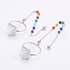 Chakra Gemstone Pyramid Dowsing Pendulums G-F515-01D-1