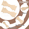 Olycraft 3Pcs Brass Cabochons DIY-OC0013-26C-4